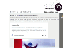 Tablet Screenshot of dandeliondancetheater.org